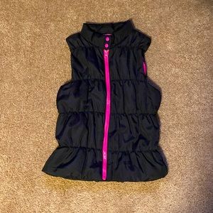 Girls Pink and Black Vest